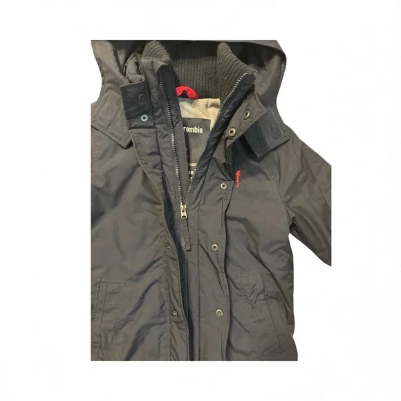 Abercrombie & Fitch Kids Dark Blue Puffer Jacket - Picture 5 of 7